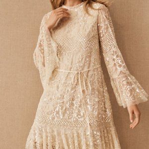 NWT Needle & Thread Snowdrop Mini Dress